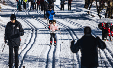 Viva a experiência do ski nórdico com aula e passeio pela floresta. Atividade segura, divertida e perfeita para todas as idades em Bariloche.