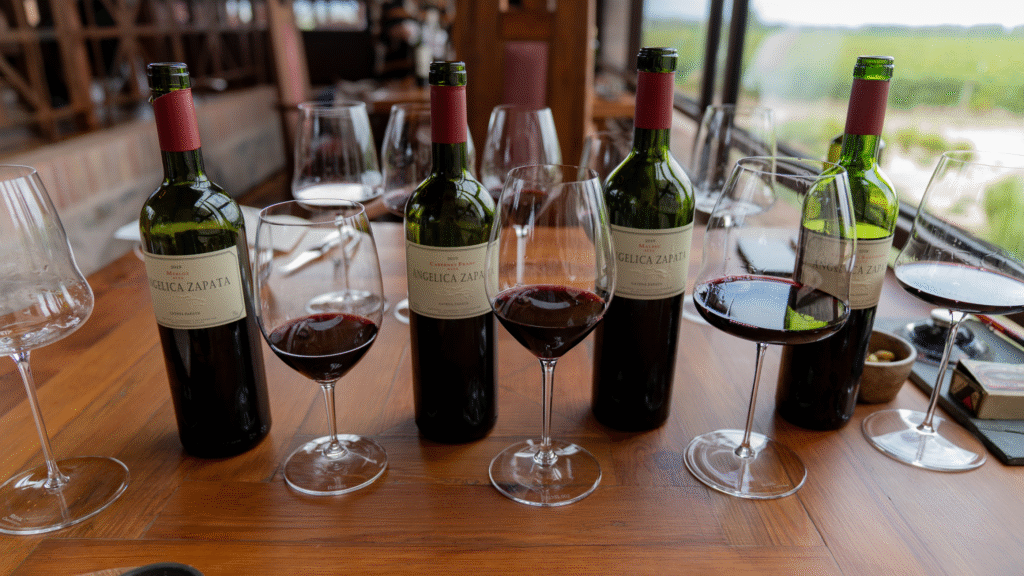 Viva uma experiência gastronômica exclusiva no jantar do Restaurante Angélica, dentro da Vinícola Catena Zapata, em Mendoza. Menu degustação harmonizado, ambiente sofisticado e transporte privativo.